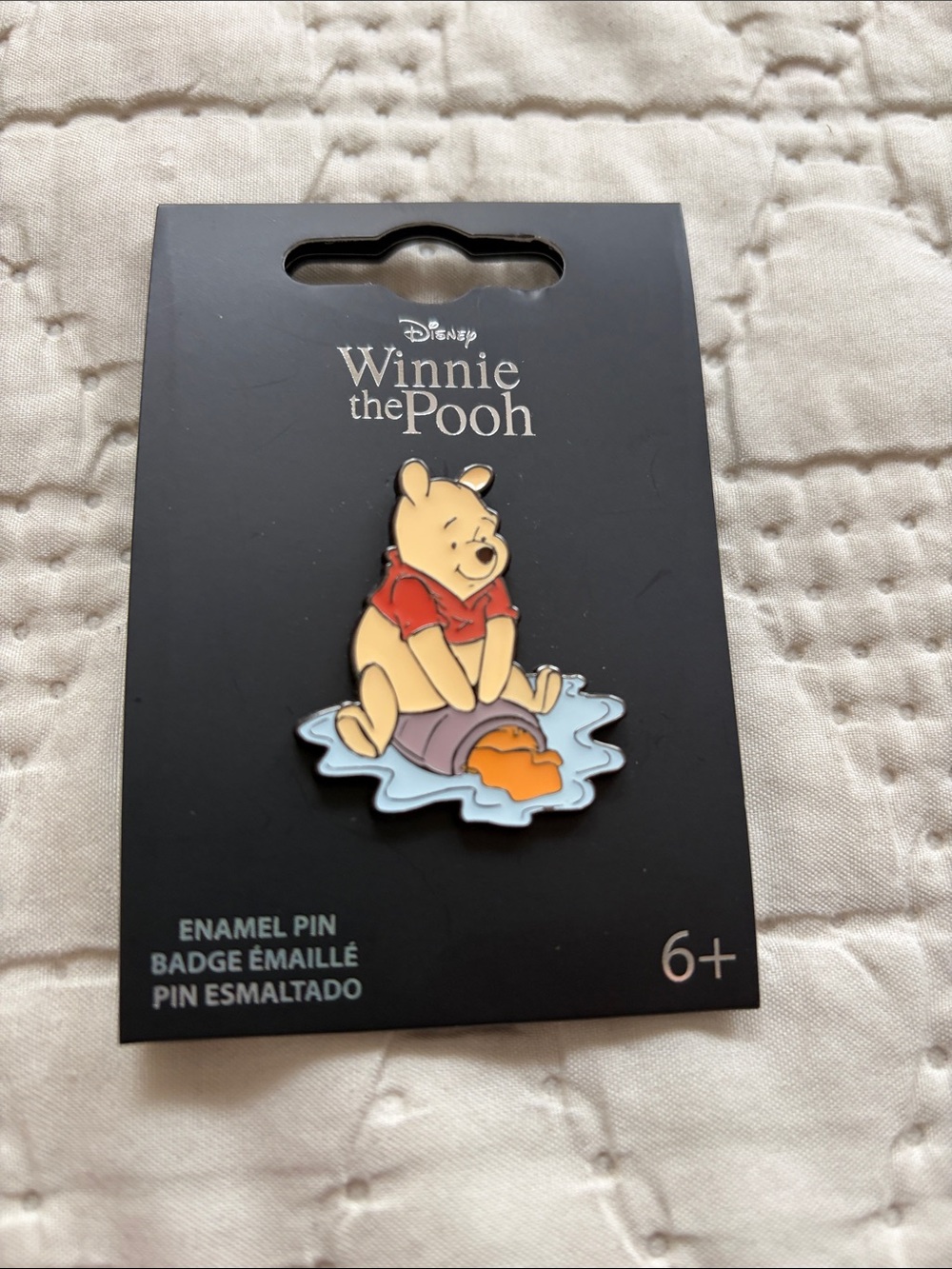 Disney Winnie the Pooh Enamel Pin - Yellow, Red, Orange, Blue